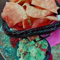 Totopos and guacamole at Taco&Burrito in Albufeira