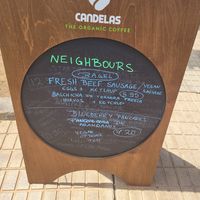 Menu at Neighbours in Tenerife