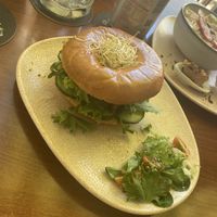 Green beauty bagel  at Neighbours in Tenerife