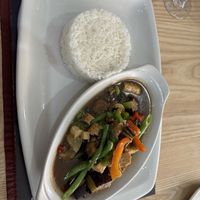 Brinjals (Aubergine/Eggplant) Stir-fry  at Simply Asia - Garden Route in Western Cape