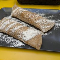 Apple and cinnamon crepes at Café G in St Julians