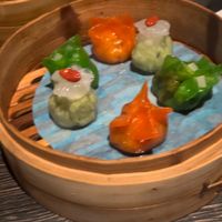 Vegan dim sum platterr  at Yauatcha - Soho in London