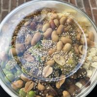 My take away bowl. Unfortunately disposable cutlery is made of plastic  at Sanoo in Urbino