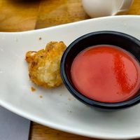 Cauliflower wing with hot sauce at The Engine House in Bunmahom