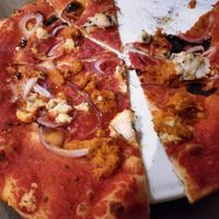 Vegan n'duja pizza at De Pizzabakkers in Arnhem