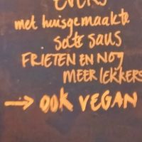 Rotating weekly specials that can be veganized at Café Meijers in Arnhem
