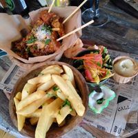 Their in house made vegan tempeh sate, this is on 14/10/2022 at Café Meijers in Arnhem