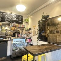 interior, February 2025  at A. T. M. Vegan Deli in Brooklyn