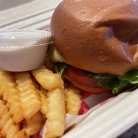 ruth bader gins burger   at The Radical Beet in San Diego