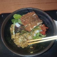 Vegan katsu curry bowl at Rice Workshop in Melbourne