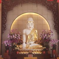 2nd floor Buddha hall at Water Drop Teahouse in Metro Manila