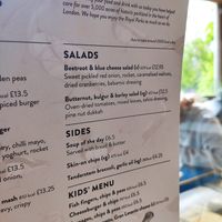 Salads and side dishes at St James's Café in London