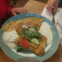 Crepes with spinach at Green Way - Food For Life in Sopot