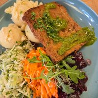 Soy steak at Green Way - Food For Life in Sopot