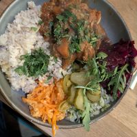 Soja Gulasch at Green Way - Food For Life in Sopot