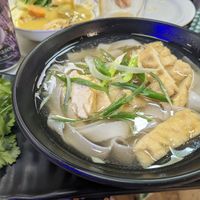 Sopa pho de tofu at Nem Nem in Madrid