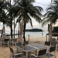 View to beach   at Ola Beach Club in Central Singapore