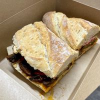 Peruvian sandwich full of yum!  at Vikings Bakehouse in Ipswich