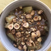 Mele cotte con nocciolata  at Animo Cucina Naturale in Brescia