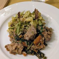 Cena marocchina - Seitan tajine style e verdure con limoni fermentati at Animo Cucina Naturale in Brescia