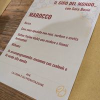 Menù cena marocchina at Animo Cucina Naturale in Brescia