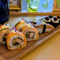 Sushi veg at Animo Cucina Naturale in Brescia