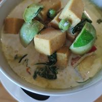 Green curry tofu at Malakor Kitchen and Cafe - ร้านมะละกอ in Ayutthaya