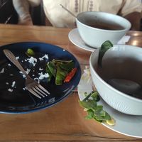 Hard bits of food which weren't nice 😬 at Malakor Kitchen and Cafe - ร้านมะละกอ in Ayutthaya