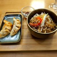 Raviolis and vermicelles de palates douce. at Sodam in Paris