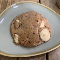 Raspberry and white chocolate cookie  at Zola's Bakery in Galashiels