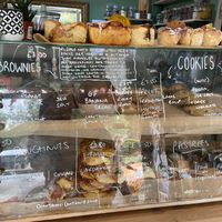 Sweet pastries at Zola's Bakery in Galashiels