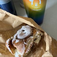 Cinnamon bun  at Zola's Bakery in Galashiels