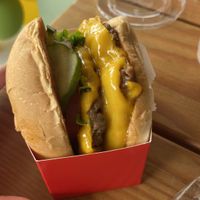 Double burger   at Plantees in Orlando