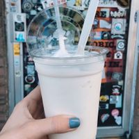 vanilla shake- 10000/10 it’s just like creamy vegan ice cream!!  at Plantees in Orlando