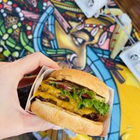 Double burger  at Plantees in Orlando