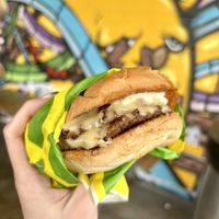 Double Shroom Burger 🍄  at Plantees in Orlando