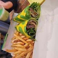 BBQ Bacon Burger with Gluten Free Lettuce Wrap & Fries at Plantees in Orlando