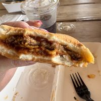 Single bbq bacon burger  at Plantees in Orlando