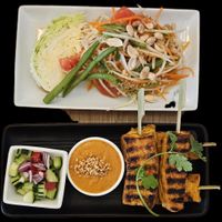 Som Tum and Kati Satay at Kati Vegan Thai in Kirkland