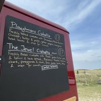 The daily menu option, serving 1. Vegan & 1. Veggie option. Usually a choice of a Buddha bowl or Ciabatta  creations with cakes, and ice lollies   at Dreamboat in Rhosneigr