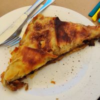 Mushroom pie: delicious at Vradeto Tavern in Vradeto