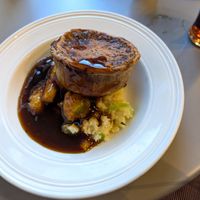 Pie and mashed potatoes at Mother Mash in London