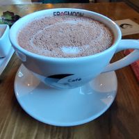 Hot chocolate with Oat Milk at Frogmoon in Aberdeen
