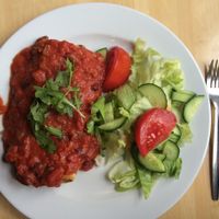 Vegan enchiladas  at Green Day in Krakow