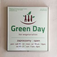 opening times  at Green Day in Krakow