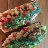 Greek style toast   at Summer Tap Juice Bar in Sarasota