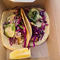 Cauliflower tacos  at The Good Plow in Carpinteria