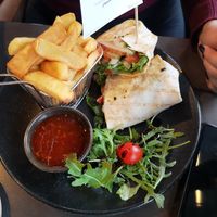 Gemüse Wrap (vegan) at Kaefers in Hartberg