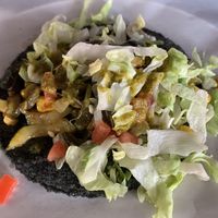 Blue Corn veggie taco  at Capo's Tacos in Hot Springs