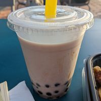 Boozy Boba (rum + horchata + tapioca) at Tuk Tuk Eatery in San Diego